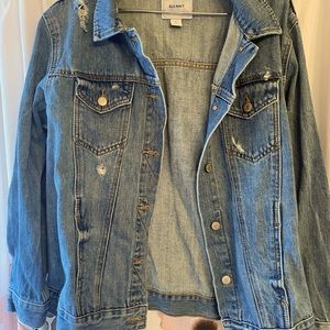Old Navy Distressed Jean Jacket
